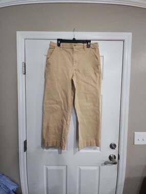Madewell Size 31 Tan Utility Crop Pants